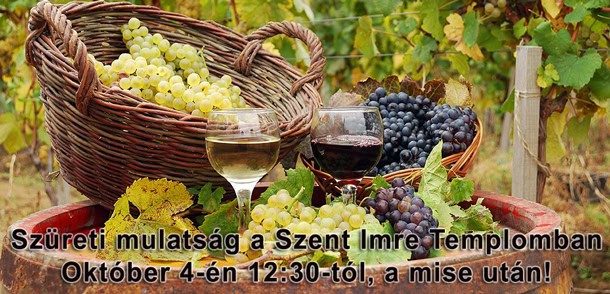 Szüret a Szent Imre Templomban