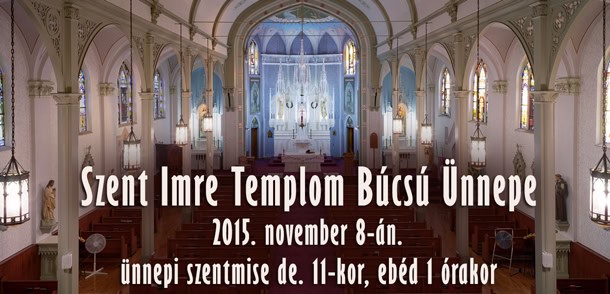 Szent Imre Templom Búcsú Ünnepe