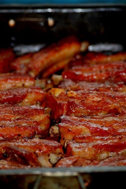 Sörben sült oldalas