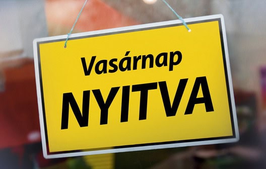 Kihirdették a boltok vasárnapi nyitva tartását lehetővé tévő törvényt