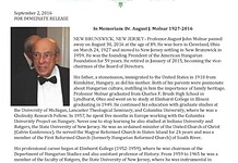 In Memoriam Molnár Ágoston