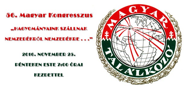 56. MAGYAR KONGRESSZUS ÉS TALALKOZÓ
