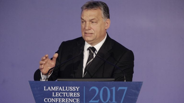 Orbán Viktor beszéde Lámfalussy Lectures szakmai konferencián