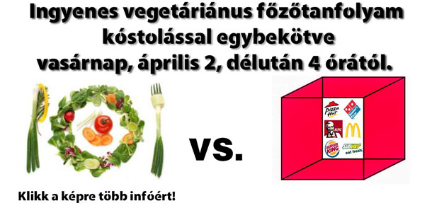 vegetáriánus főzőtanfolyam