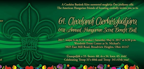 Jöjjön ön is el a 61. Cserkészbálra