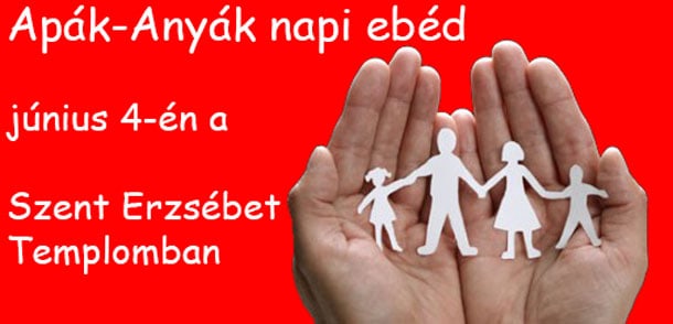 Anyák-Apák napi ebéd a Szent Erzsébet Templomban