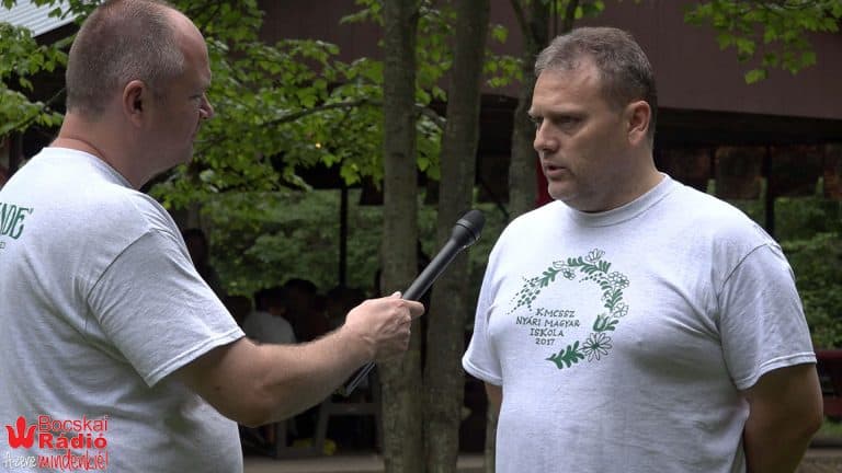 Gyombolai Péter az 50. Nyári Magyar Iskolatáborban