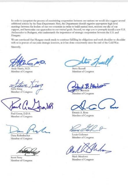 A magyar-amerikai kapcsolatok szorosabbra fűzését szorgalmazta egy washingtoni képviselő