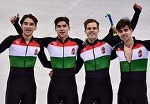 Hatalmas siker, olimpiai aranyérmes a magyar gyorskorcsolyaváltó