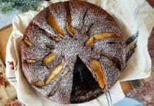 Karamellizált körtés, chilis kevert süti