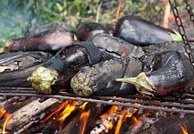 Vineta és diós zöld padlizsáncurry