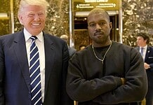 Kanye West rapper a Fehér Házban vendégeskedett Donald Trumpnál