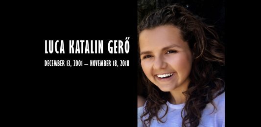 It is with deep sadness that we announce the passing of Luca Katalin Gerő