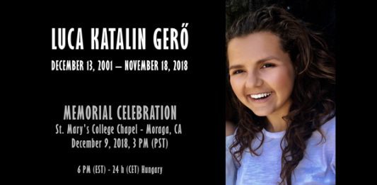 Gerő Luca Katalin megemlékezésének élő közvetítése