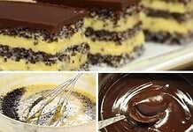 Mákos kókuszos szelet