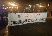 1 az 5 millióból: Első alkalommal vonultak az utcára Szabadkán