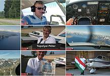 Tapolyai Péter egy kisgéppel repült Clevelandtől Nyíregyházáig