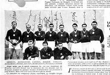 Aranycsapat-kiállítás a Testnevelési Egyetem aulájában