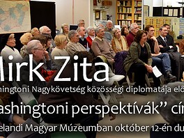 Mirk Zita, a Washingtoni Nagykövetség közösségi diplomatája előadást tart a Clevelandi Magyar Múzeumban