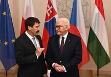 A német államfő köszönetet mondott a közép-európai népeknek