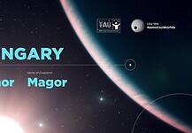 Hunor csillag és Magor bolygó a Herkules csillagképben