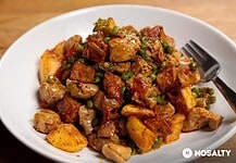 Csirkés aprópecsenye