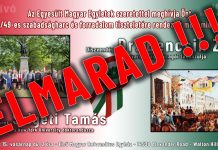 ELMARAD!!! – Az Egyesült Magyar Egyletek szeretettel meghívja Önt az 1848/49-es szabadságharc és forradalom tiszteletére rendezett megemlékezésére.