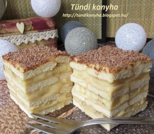Kekszes banános-krémes