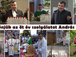 Köszönjük az öt év szolgálatot András atya!