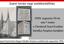 Szent István napi emlékműállítás