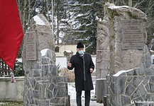 A Székely Hadosztályra emlékeztek a csíksomlyói Fodor-ház udvarán