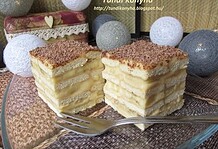 Kekszes-banános krémes süti recept