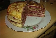 Zserbós rakott palacsinta