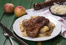 Káposztás almás krumplis tarja sütőben