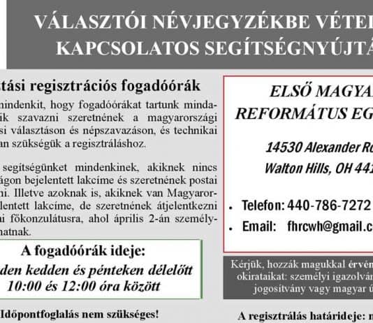 Az országgyűlési választáson és népszavazáson való részvétel regisztrálási határideje március 8.
