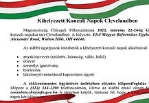 Kihelyezett Konzuli Napok Clevelandben – Március 22-24.