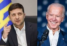 Telefonon egyeztetett Biden és Zelenszkij