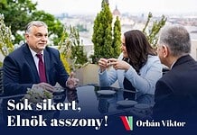 Orbán Viktor: Sok sikert, elnök asszony!