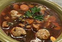 Bakonyi krumpligombóc leves