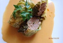 Töltött kelkáposzta (Rambasicci)