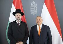 Orbán Viktor az izraeli főrabbival tárgyalt