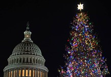 Meggyújtották az égőket a Capitolium karácsonyfáján
