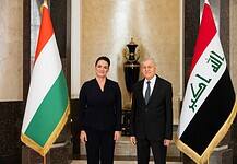Az iraki elnökkel is találkozott Novák Katalin államfő