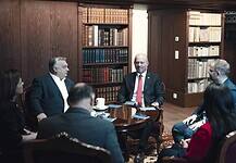 Orbán Viktor a Heritage Foundation vezetésével tárgyalt
