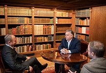Orbán Viktor izraeli politikai vezetőt fogadott hivatalában