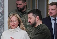 Könnyekig hatódott Giorgia Meloni Ukrajnában