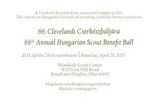Vegyen ön is részt a 66. Clevelandi Cserkészbálon, amellyel a Cserkész Regös Csoport kárpátmedencei körütját támogatja