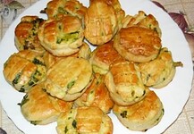 Medvehagymás pogácsa