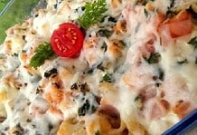 Sajtos-sonkás rakott karfiol