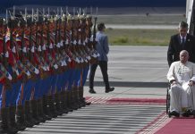 Mongóliában járt a pápa